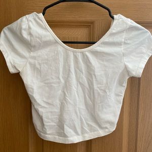 White crop top